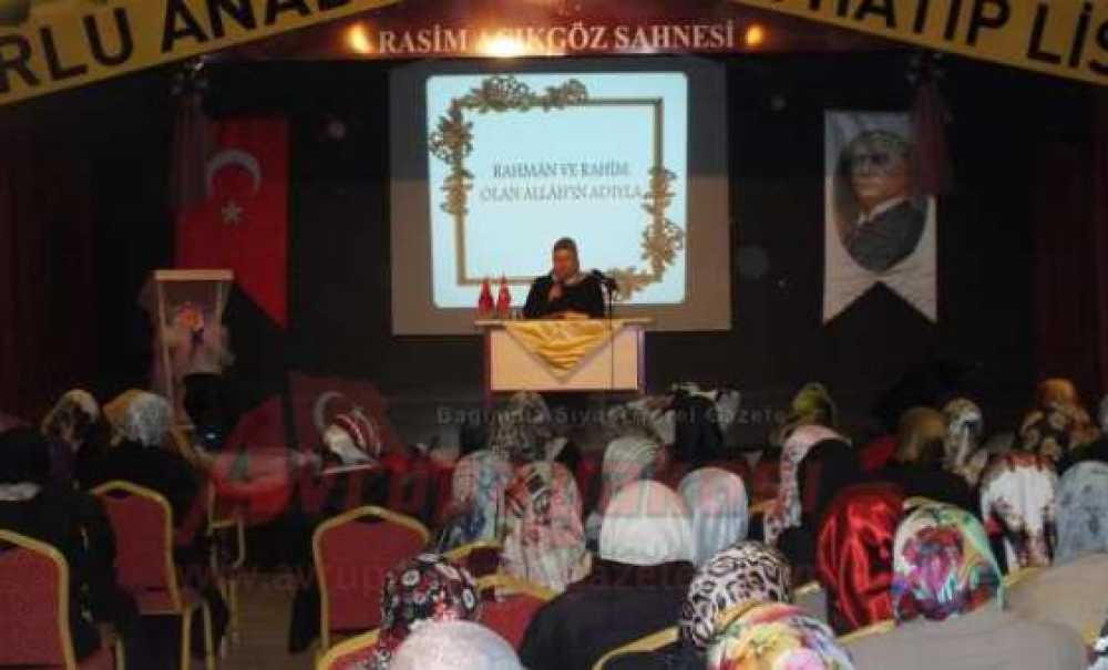 Çorlu Müftülüğü`nden Kadına Şiddet Semineri