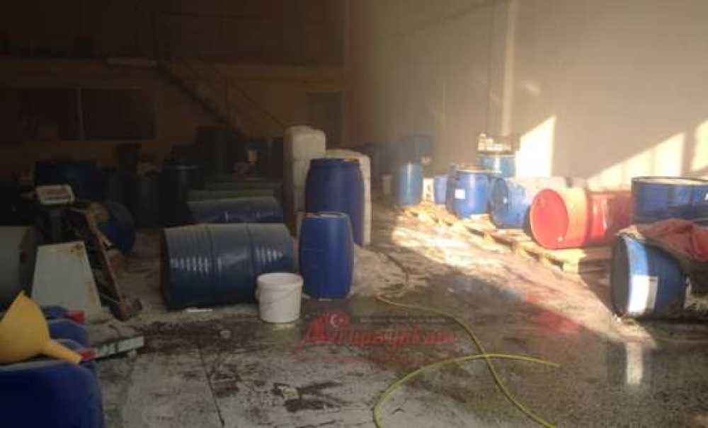 Kimyasal Bidonu Patladı, Çıkan Duman Yangın Zannedildi