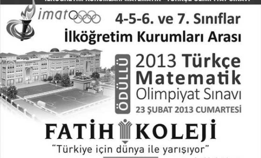 Çorlu Fatih Koleji'nde Tekirdağ Geneli İmato Sınavı Yapılacak