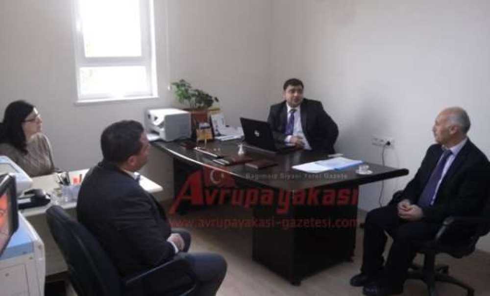 Kaymakam Kızıltoprak`tan Ergene Halk Eğitim Merkezi Müdürlüğü`ne Ziyaret