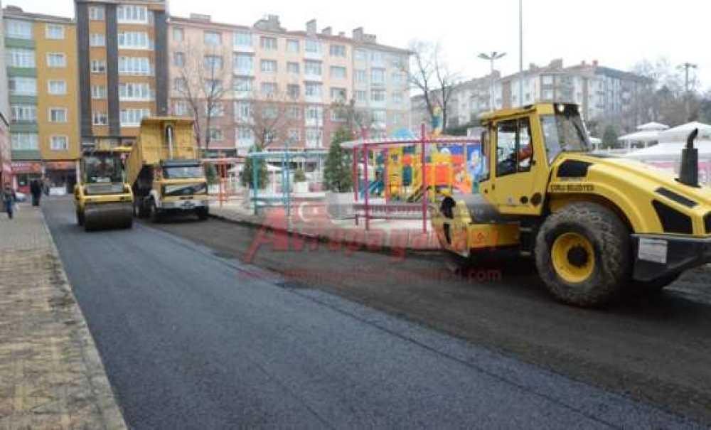 Çorlu Belediyesi Asfaltlama Çalışmalarını Sürdürüyor