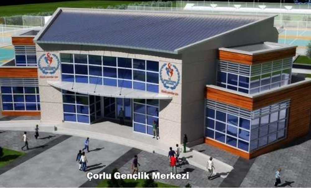 Çorlu Gençlik Merkezi İnşaatı Hızla Yükseliyor