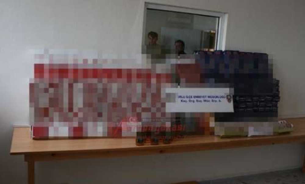 Çorlu`da Bin 500 Paket Kaçak Sigara Ele Geçirildi