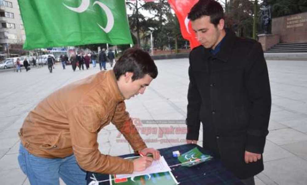 Çorlu Ülkü Ocaklarından İmza Kampanyası