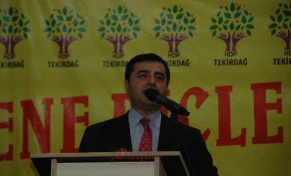Hdp Eş Genel Başkanı Selahattin Demirtaş Çorlu`da