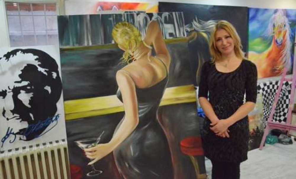 Ressam Esra Coşkun Gazetecilerle Bir Araya Geldi