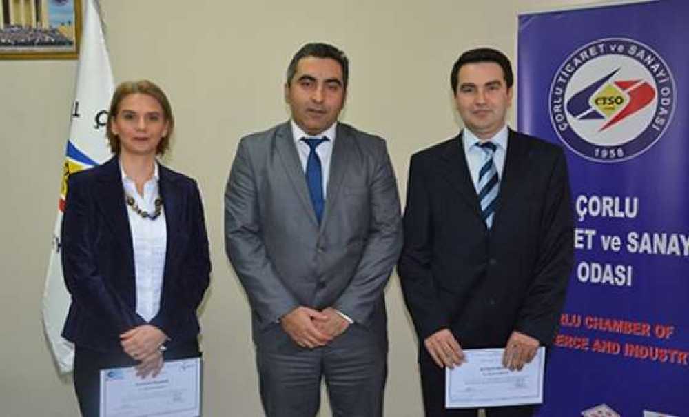 Çorlu Tso`dan Girişimci Adaylarına Sertifika
