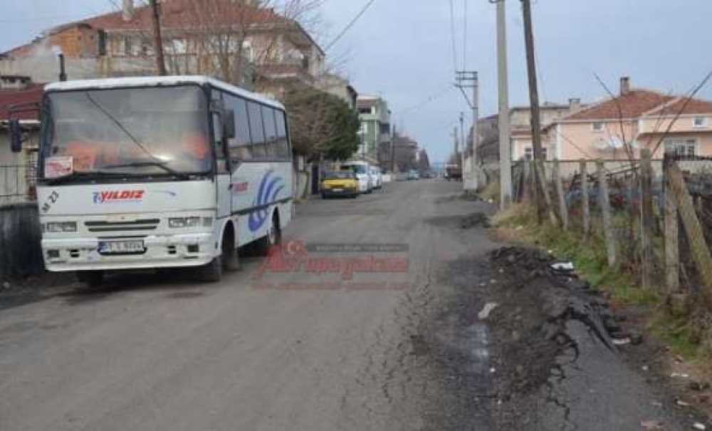 Ergene'de Bozuk Yollara Barikat