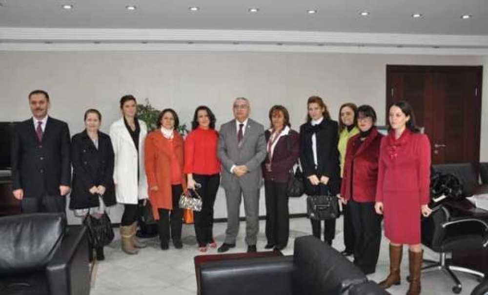 Tagid İş Kadınları Komisyonu, Çorlu Belediye Başkanı Ünal Baysan'ı Makamında Ziyaret Etti