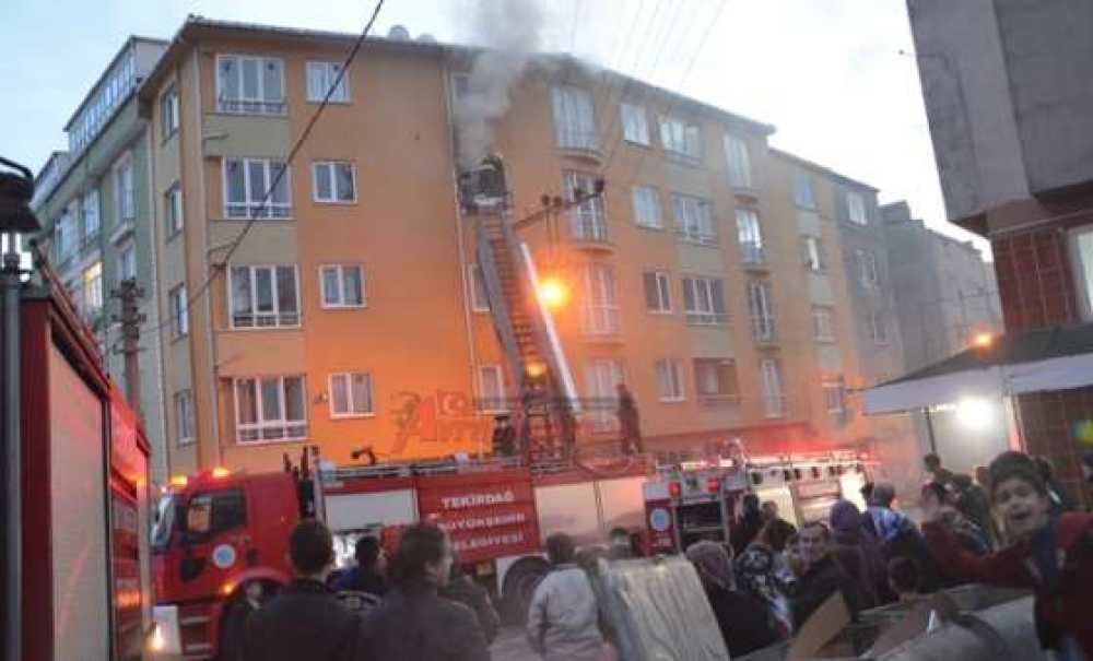 Çorlu'da Ev Yangını