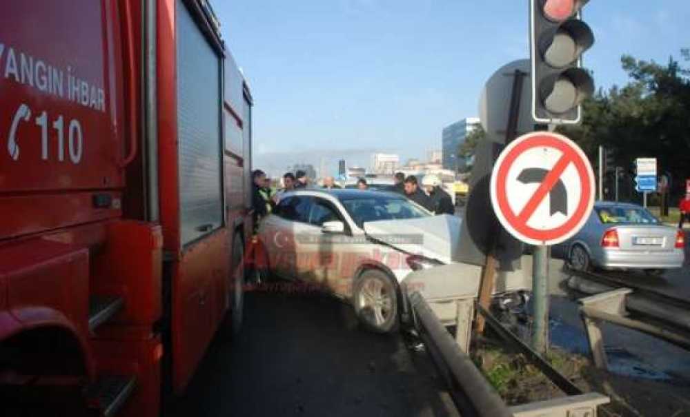 Çorlu`da Kaza 2 Yaralı