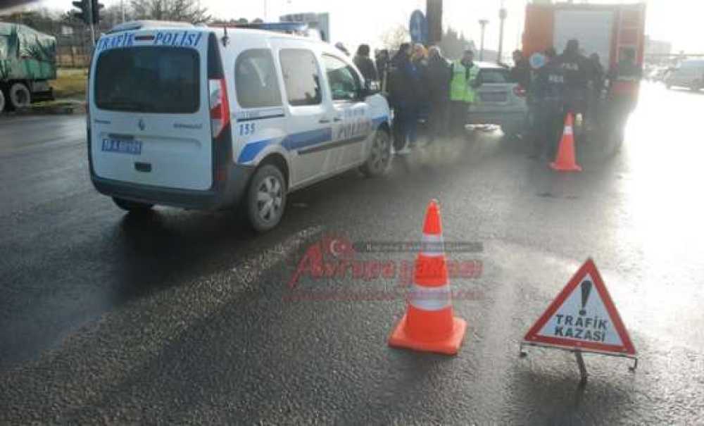 Çorlu`da Kaza 2 Yaralı