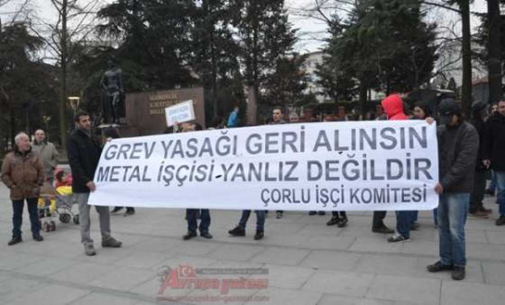 Çorlu İşçi Komitesi`nden Metal İşçilerine Destek Açıklaması