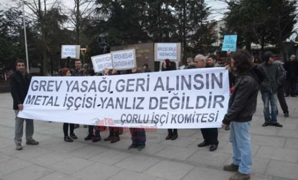 Çorlu İşçi Komitesi`nden Metal İşçilerine Destek Açıklaması