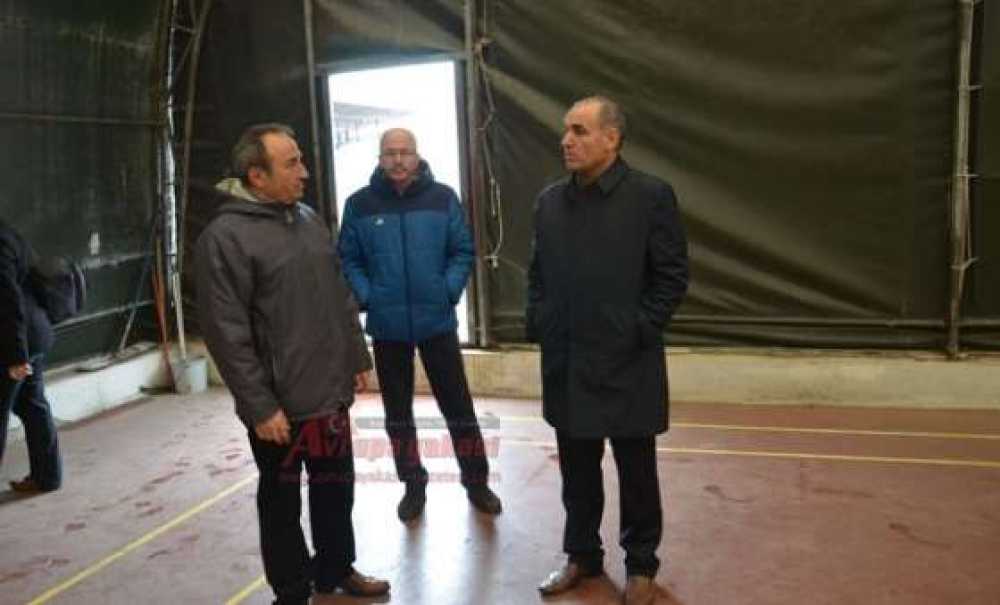 Kaymakam Levent Kılıç Stadyumu İnceledi