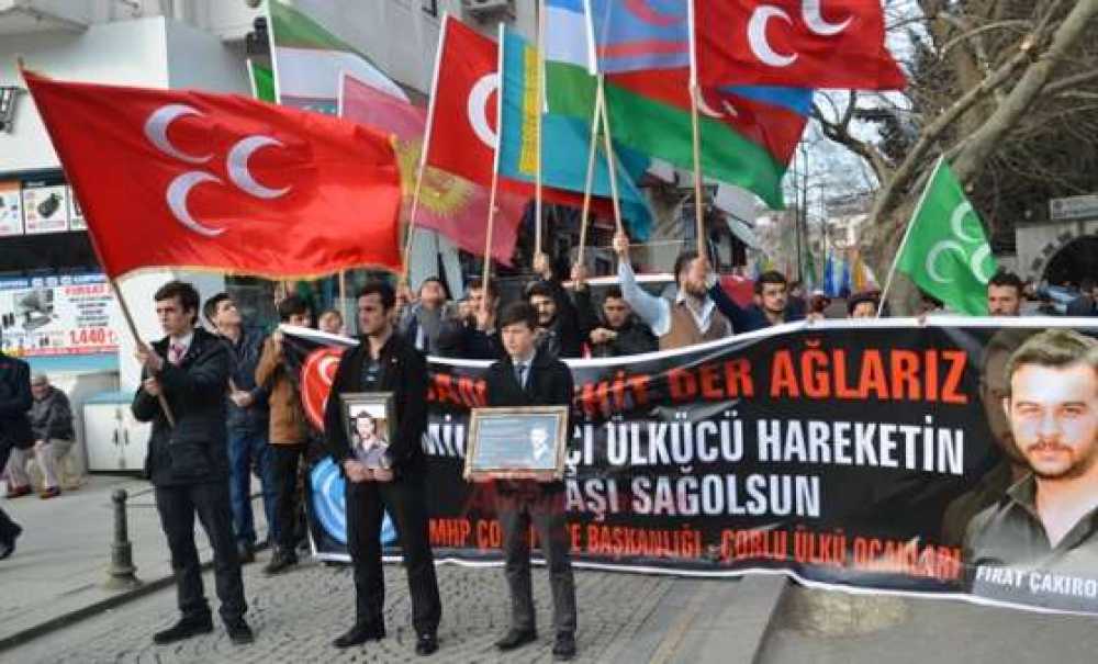 Ülkücüler Çorlu'da Yürüdü