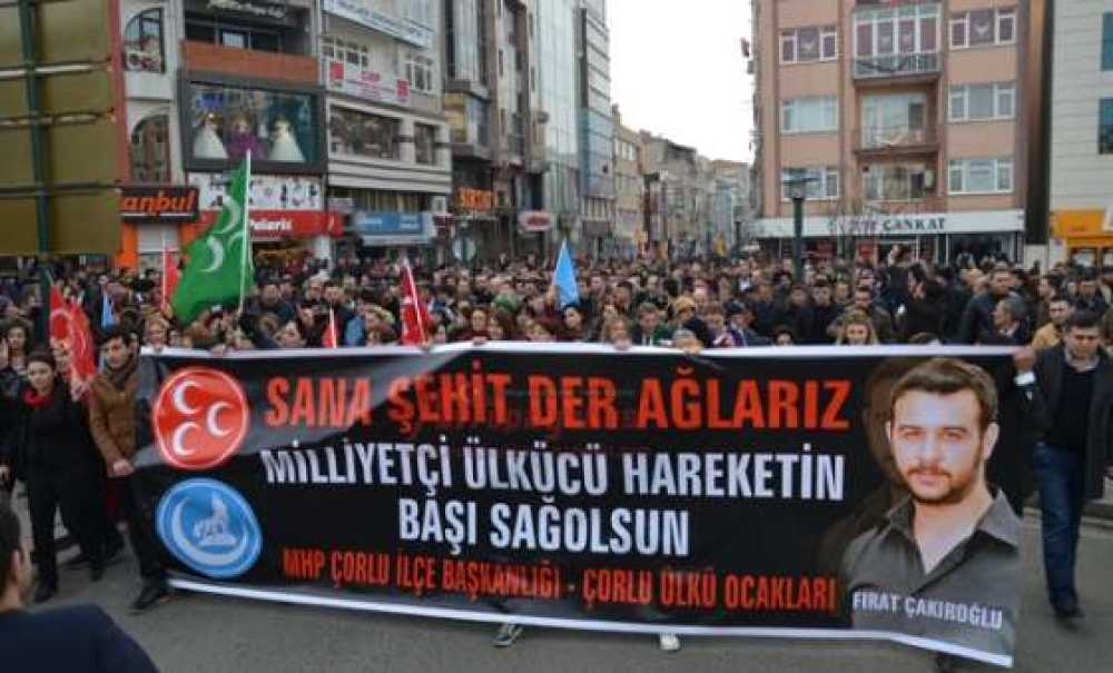 Ülkücüler Çorlu'da Yürüdü