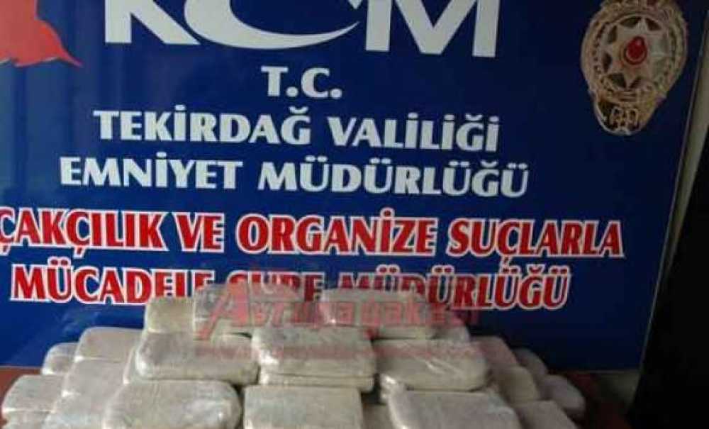 Tekirdağ Polisi 30 Kilogram Eroin Ele Geçirdi