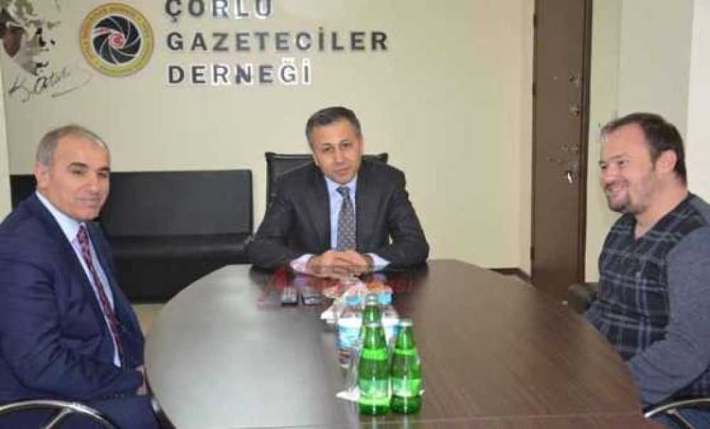 Vali Yerlikaya'dan Çorlu Gazeteciler Derneği'ne Veda Ziyareti