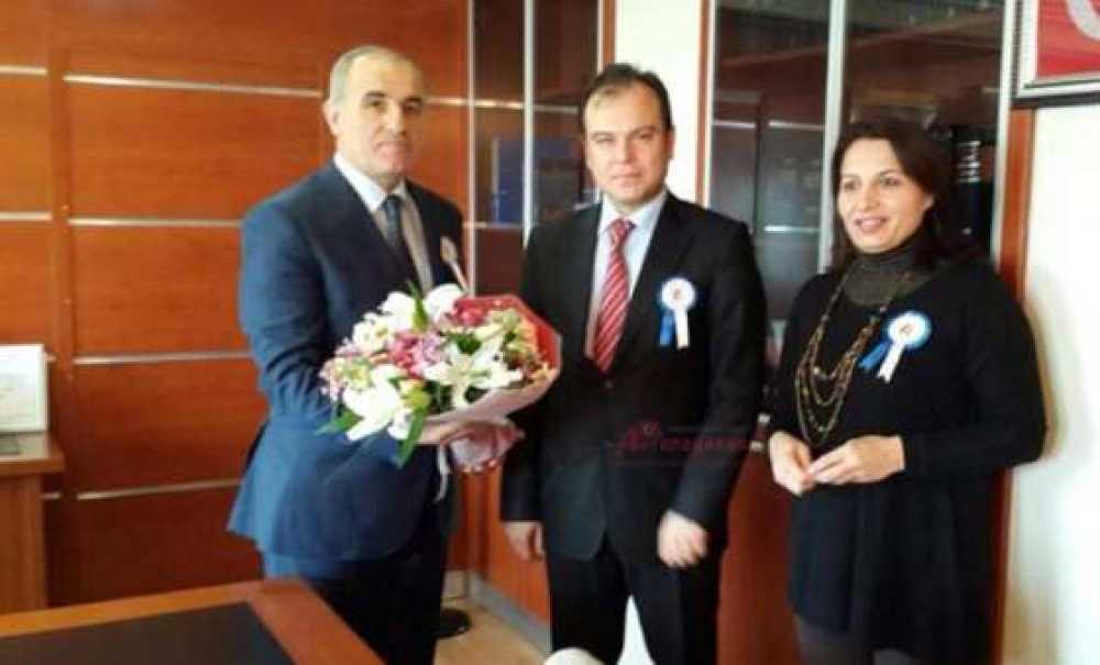 Çorlu Vergi Dairesi Müdürü Şensoy`dan Kaymakam Kılıç`a Ziyaret