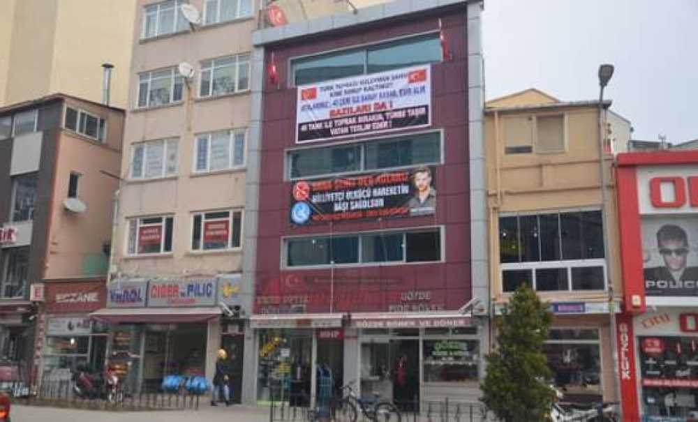 Mhp Çorlu İlçe Teşkilatı`ndan Pankartlı Süleymanşah Tepkisi