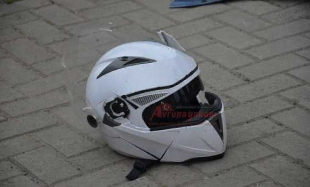 Kask Hayatını Kurtardı