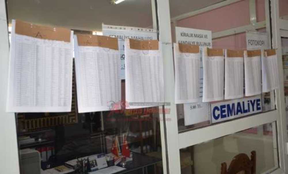 Seçmen Listeleri Askıda