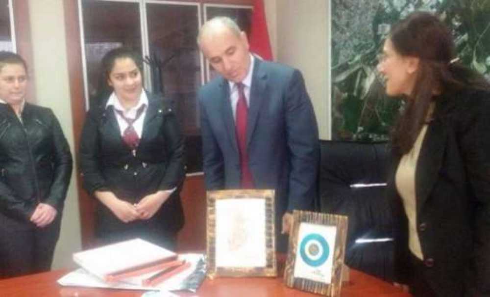 Almanya Yolcusu Öğrencilerden Kaymakam Kılıç'a Ziyaret