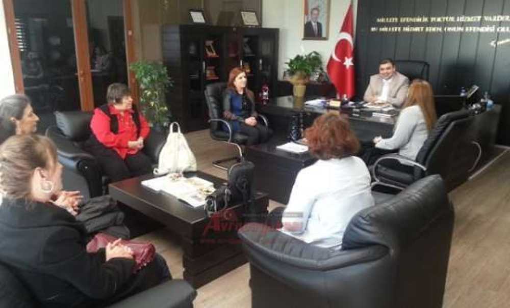 Ergene Kent Konseyi Kadın Meclisinden Kaymakam Kızıltoprak`a Ziyaret
