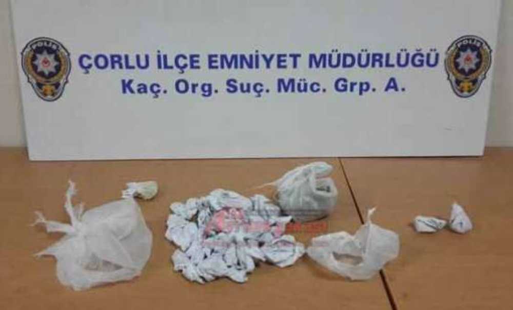 Çorlu Polisi Uyuşturucu Ele Geçirdi