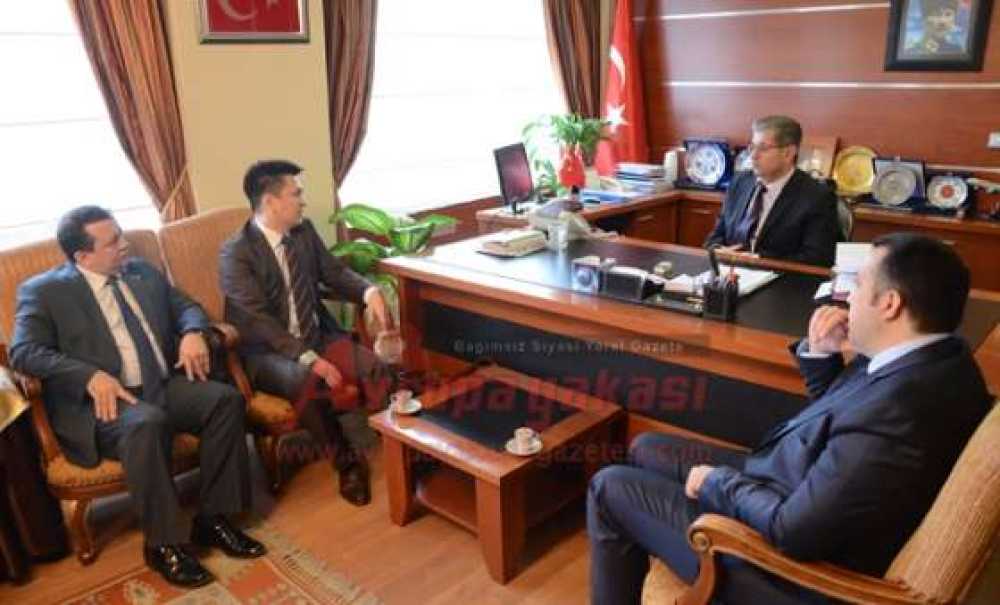 Tagid'in Konuğu Kırgızistan Başkonsolosu Mirlan Arstanbaev Kaymakam Doğan'ı Ziyaret Etti
