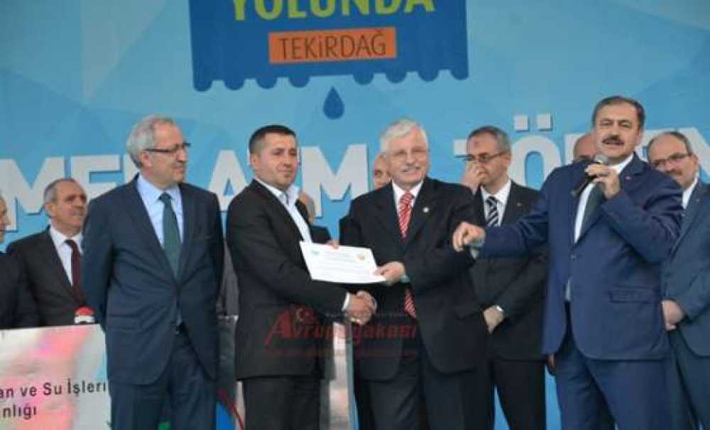 Orman Ve Su İşleri Bakanı Prof. Dr. Veysel Eroğlu Çorlu`da