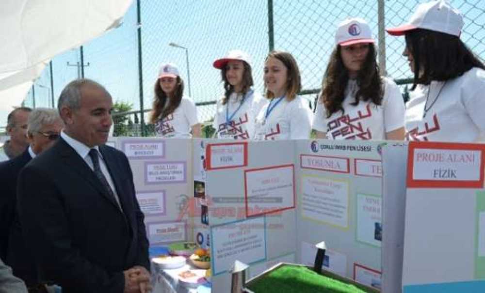 Çorlu İmkb Fen Lisesi`nden Tubitak Fuarı