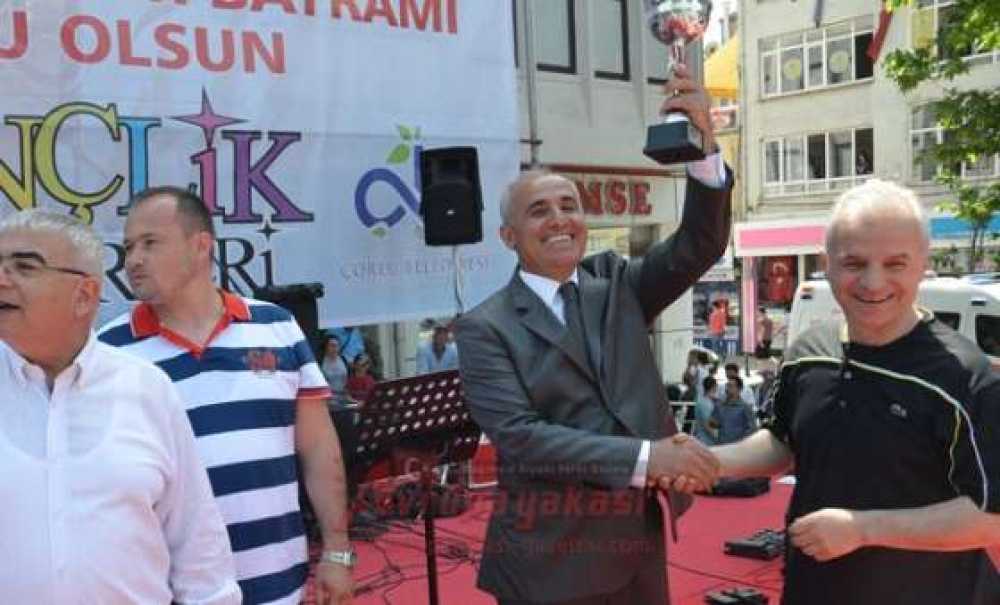 Protokolün Kupasını Kaymakam Kılıç Aldı