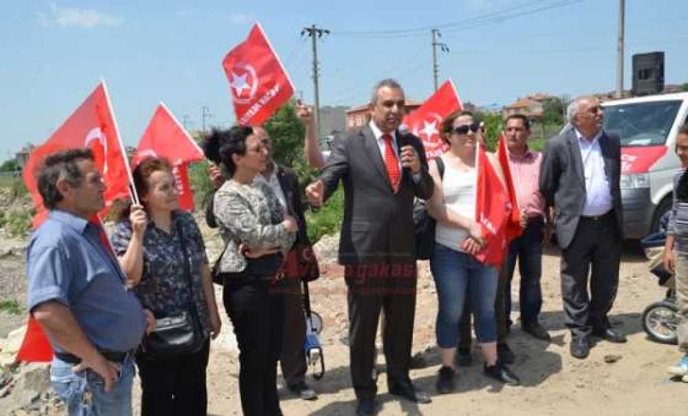 Vatan Partisi Adayları Çorlu Deresi Kenarında Basın Açıklaması Yaptı