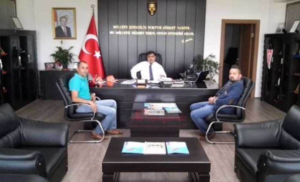 Dernek Başkanlarından Kaymakam Kızıltoprak`a Ziyaret ,