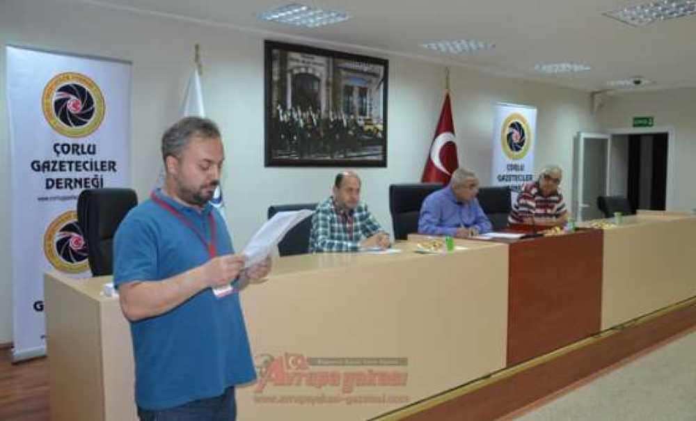 Çorlu Gazeteciler Derneği'nin Genel Kurulu Yapıldı
