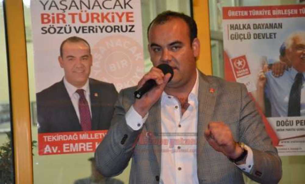 Chp Tekirdağ Milletvekili Emre Köprülü:“Çiftçinin Kullandığı Mazot 1,5 Tl Olacak”