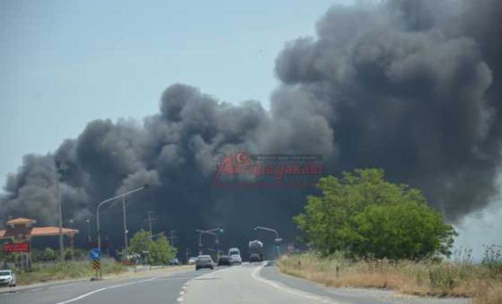 Dumanlar Çorlu'yu Korkuttu