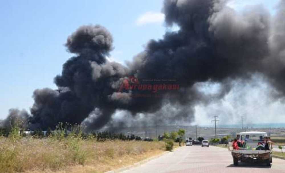 Dumanlar Çorlu'yu Korkuttu