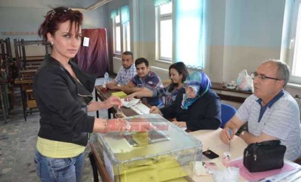 Çorlu`da Seçime Katılım Oranı Yüzde 87