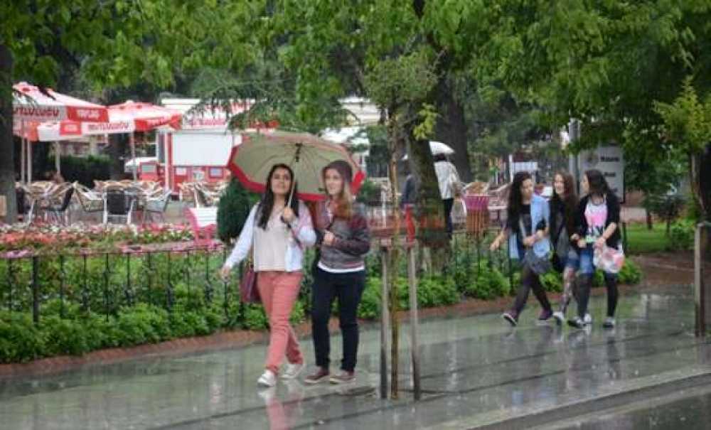 Çorlu`da Yağmur Sürprizi