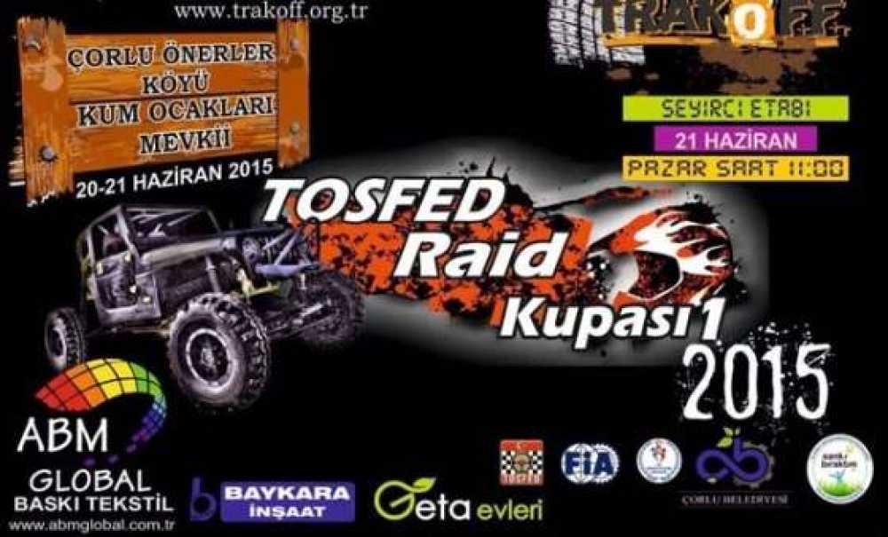 Tosfed Raid Kupa Yarışı Bugün Çorlu`da
