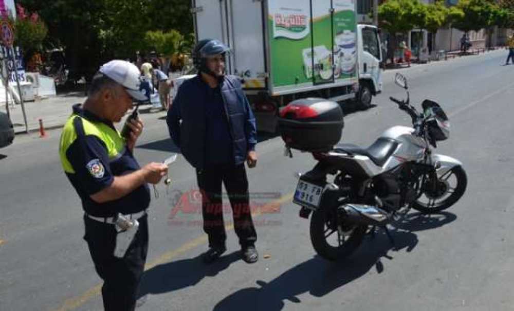 Trafik Ekiplerinden Motosiklet Uygulaması