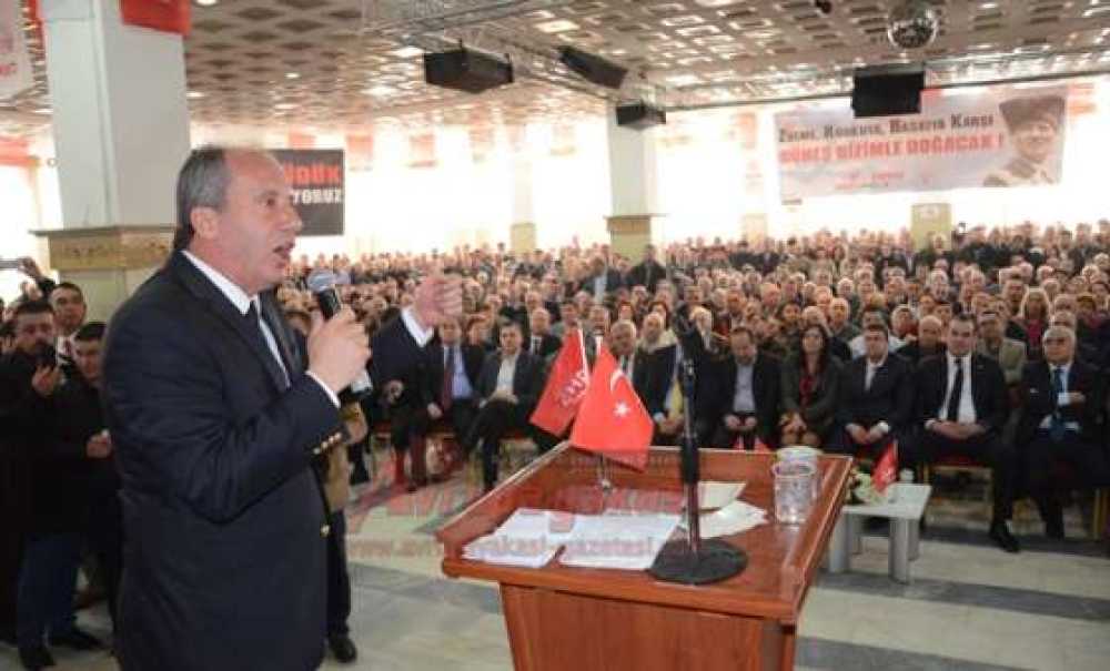 Chp Grup Başkan Vekili Muharrem İnce Partililerine Seslendi