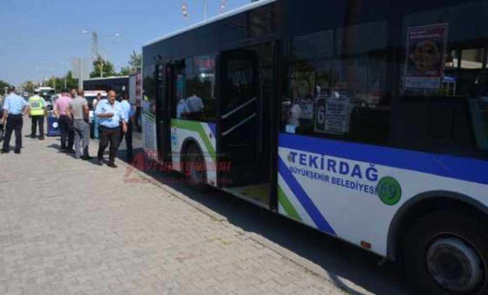 Halk Otobüsünde Yangın Paniği