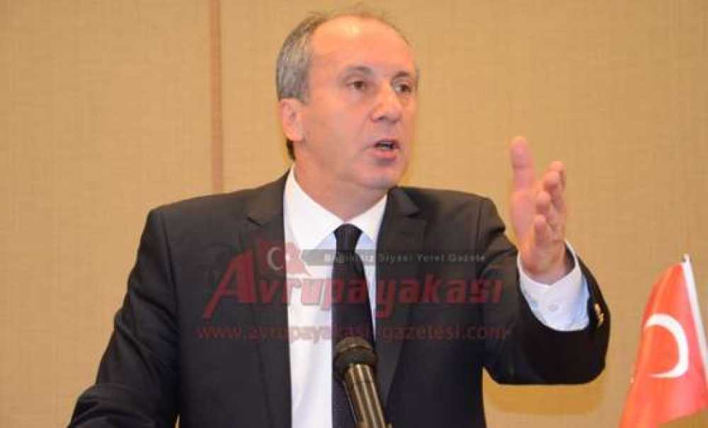 Chp Grup Başkanvekili Muharrem İnce Çorlu`da