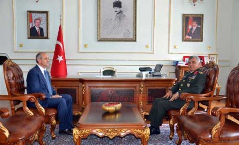 Korgeneral Bekiroğlu`ndan Vali Salihoğlu`na Ziyaret
