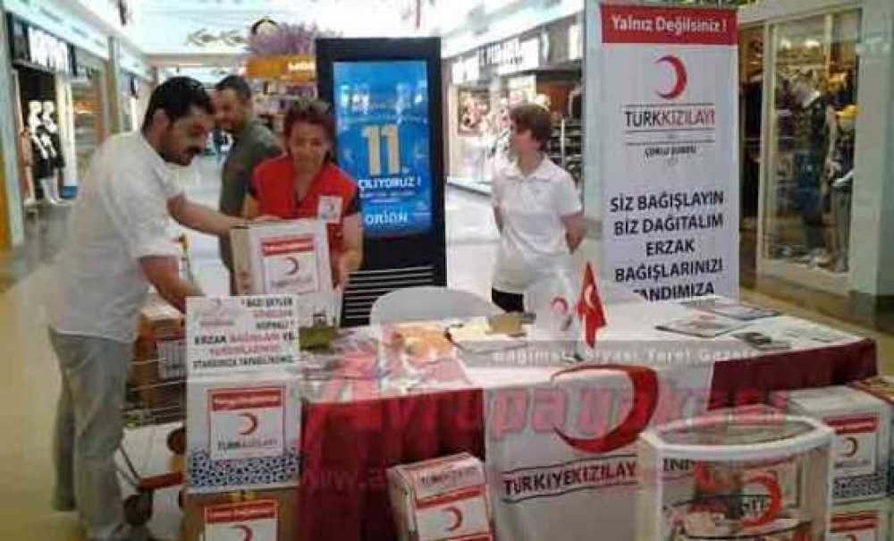Kızılay Erzak Yardımlarını Toplamaya Devam Ediyor