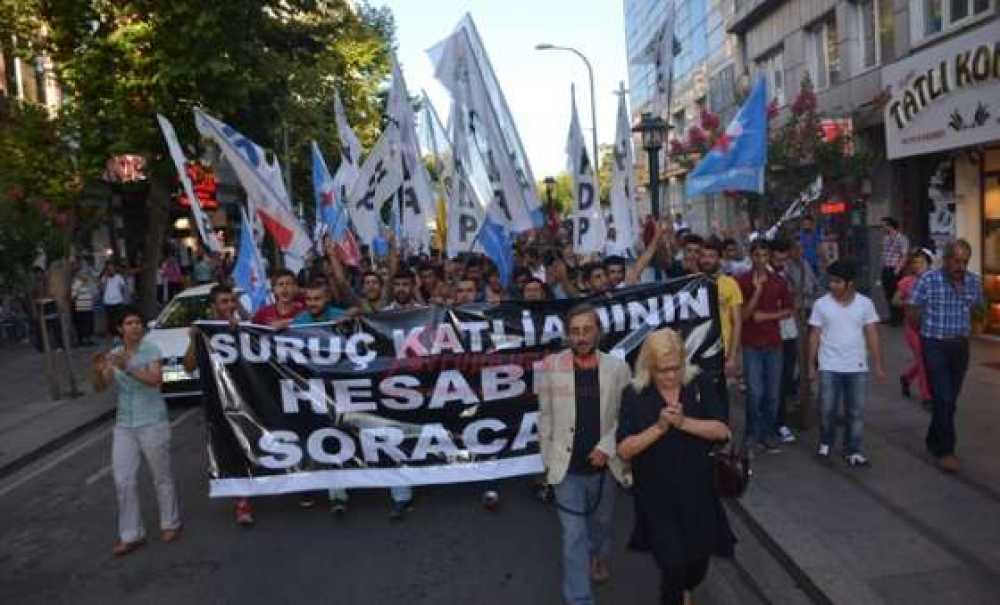 Suruç`ta Hayatını Kaybedenler Çorlu`da Anıldı